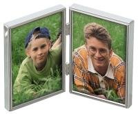 Festplatten: Sweet Memory silber 10x15 cm, Doppelrahmen