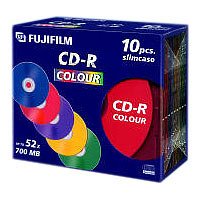 Festnetztelefone: Fuji CD-R Rohlinge 80min 700MB 52x 10er Pack Slimcase
