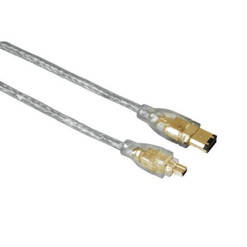 Heimkinosysteme: Hama 2,0 m Firewire-Kabel 4pol-6pol Transparent