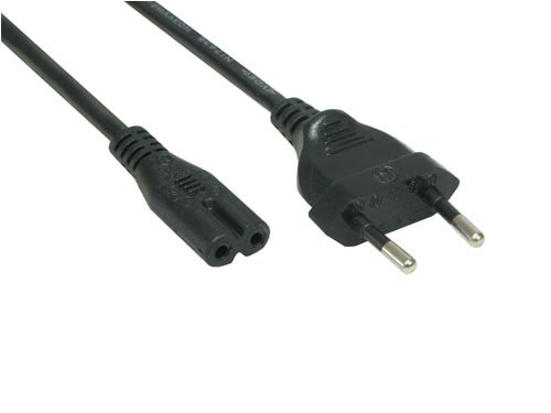 NoteBook: Netzanschlusskabel Netzstecker an Euro 8 Buchse 1,