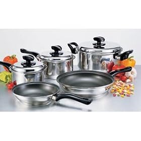 Riviera 8-Piece Stainless Steel Heavy Duty Cookware Set by Riviera