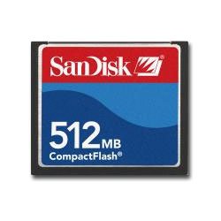 Zubeh&ouml;r: 512MB CompactFlash Card SanDisk Speicherkarte