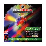 Kamerazubeh&ouml;r: Bestmedia Premium CD-RW 650 25Pk. CD RW Rohling 74min 650MB 10xSp. JewelCase bedruckt silber
