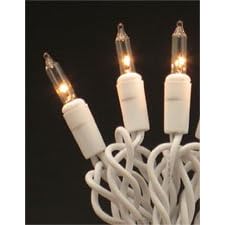 Christmas Lights : Roman Christmas Tree Lights 100 Clear Mini Lights White Cord