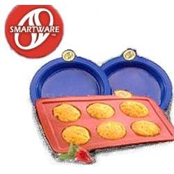 Smartware 3 pc Silicone Bakeware Set by 