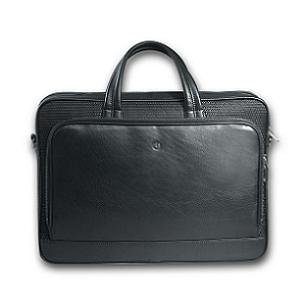 DVD Player: OI Design Laptop-Tasche XL502 man, 15 / 15,4 Zoll, Ledertasche in schwarz