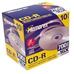 MP3 Player: Memorex CD-Rohlinge CD-R 700MB (max. 12x) 10er-Pack