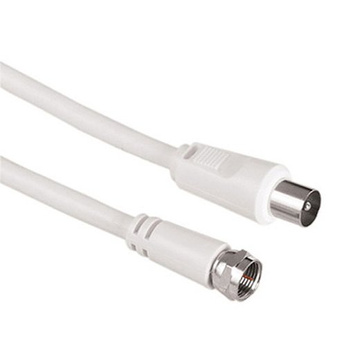 Heimkinosysteme: Hama SAT-Anschlusskabel F-Stecker - Koax-Stecker, 3 m