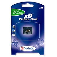 Verst&auml;rker und Receiver: Verbatim XD Picture Cards (XD) 512MB Speicherkarte 20x Speed (Retailverpackung)