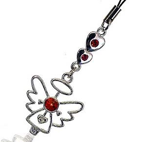 Festplatten: SUSHI Handyschmuck Swarovski Engel rot SC06