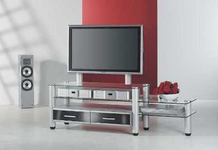 Verst&auml;rker und Receiver: VCM TV-M�bel "Merida" mit Flatscreen-Halterung und einseitigem Anbau