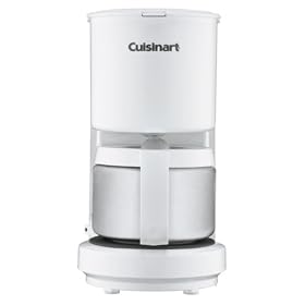 Cuisinart DCC-450 4-Cup Coffeemaker with Stainless Steel Carafe, White by Cuisinart