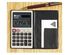 Universal 15910 Portable Pocket/Handheld Battery/Solar Calculator, 8-Digit Display