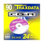 Speicherkarten: RITEK Traxdata CD-R90 10Pk. CD Rohling 90min 800MB 24xSpeed Spindel silber