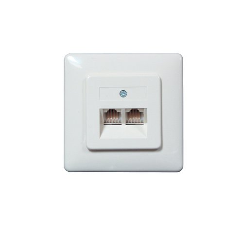 Navigationssysteme: ISDN Anschlussdose 2x RJ45 Buchse Unterputz, ohne