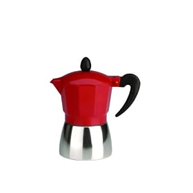 Typhoon Metro Red 3-Cup Espresso Maker by Coffee Makers