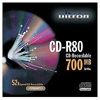 Audio und Video: ultron CD-R80 10Pk. CD Rohling 80