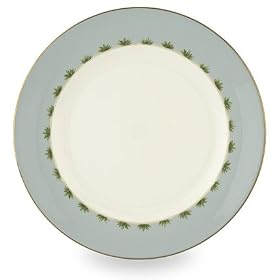 Lenox Colonial Tradewind Gold Banded Bone China Dinner Plate by Lenox