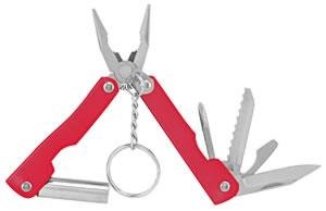 Great Neck Sheffield GNK12902 10 in 1 Mini Multi Tool with LED - Red