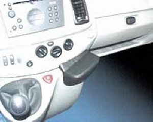 Lautsprecher: Lederkonsole f�r Renault Trafic, Bj. 01-, schwarz, Echtleder