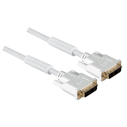 Heimkinosysteme: Hama DVI-Verbindungskabel Single Link DVI-D - DVI-D mit Filter 5 m weiss