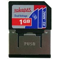 MP3 Player: Memory Solution takeMS DV RS-MMC 1024.0 MB MultiMedia Card 1024 MB