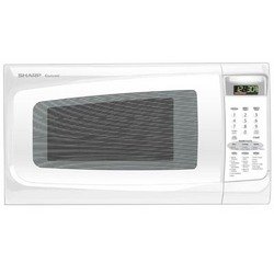 1100 Watt 1.4 cu. ft. Mid-Size Microwave Oven in White by Sharp