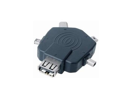 Audio und Video: USB mehrfach Verteiler, USB Bu A auf St B, mini 4p