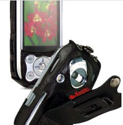 Kompaktanlagen: Krusell Ledertasche mit Clip f�r Sony Ericsson T610-T637