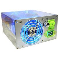 Lautsprecher: Levicom Visible Power 450Watt Silber PC Netzteil 450W mit PFC 2L�fter thermogeregelt CE ATX