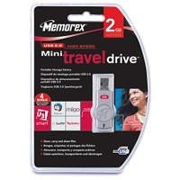MP3 Player: Memorex Mini TravelDrive U3 Flash Memory USB 2.0 2048 MB