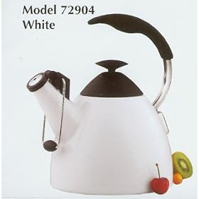 Farberware Millennium Autopour 2-1 2-Quart Teakettle, White by Farberware Millennium