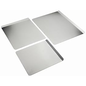 AirBake by WearEver Natural 3 piece baking sheet combo Medium, Large, Mega by WearEver