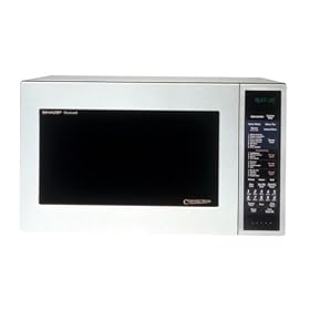 Sharp R-930CS 1-1 2-Cubic-Foot 900-Watt Convection Microwave, Stainless by Sharp
