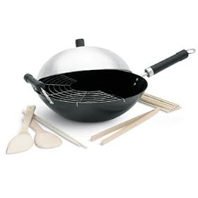 Joyce Chen J21-9985 Classic 10 Piece Xylan� Non-Stick Wok Set by Woks