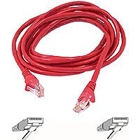 Kamerazubeh&ouml;r: Belkin A3L791B01MRD-DS Patchkabel Kat5e S-STP rot 1.0 m