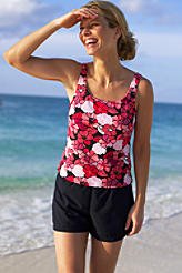 Women's Regular Poppy Floral Sport Tankini