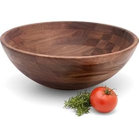 Snow River Walnut Salad Bowl 14-in. by Snow River