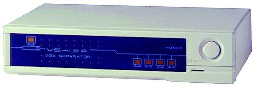 Elektronik und Foto: Aten 4 Port Video Splitter - 350 Mhz Video-Verteiler 4fach 1PC-4 SVGA-Monitore