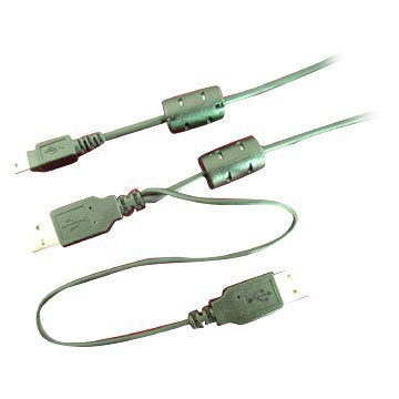 Audio und Video: USB Y-Kabel: 2x USBA auf 1x USBmini