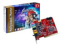 Heimkinosysteme: Hollywood @ Home 7.1 SoundCard, 7.1 Kanal Sounkarte, VIA Envy 24 Chipsatz
