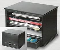 Desktop Organizer - 4 shelf - (Black)