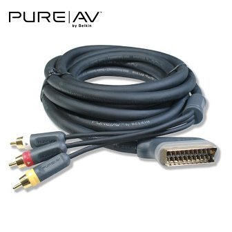 Kamerazubeh&ouml;r: Belkin PureAV Composite-Video und Audio/Scart-Kabelsatz aus der Blue-Serie 1,8 m