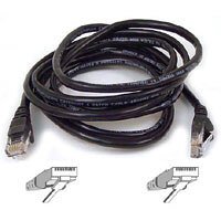 Kamerazubeh&ouml;r: Belkin A3L791B50CMK-DS Patchkabel Kat5e S-STP schwarz 0.5 m