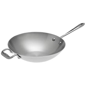 All-Clad Stainless Open Stir Fry Pan by Woks