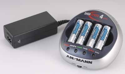 Elektronik Und Foto: Ansmann Digi Speed 4 ultra inkl. 4 Akkus NiMH 2700 mAh