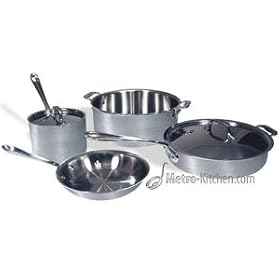 All-Clad Master Chef 2 6-Piece Cookware Set with Nonstick Fry Pan by All-Clad
