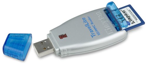 Kompaktanlagen: Kingston TravelLite SD/MMC Reader + SD 1 GB Speicherkartenleser/schreiber USB2.0 f�r SD/miniSD,MMC/plus/RS/mobile