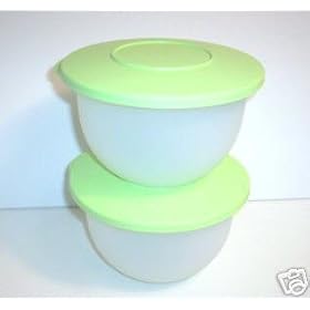 TUPPERWARE Impressions Classic Small Bowls GREEN by Tupperware