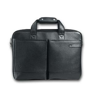 DVD Player: OI Design Laptop-Tasche XL503 man, 15 / 15,4 Zoll, Ledertasche in schwarz